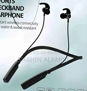 Neck Band Bluetooth Earphone Bn - 235 ( Black)