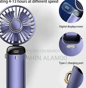 Portable Digital Display Fan