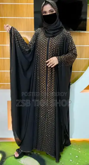 Glamorous 4-Part Stone Abaya Burqa!