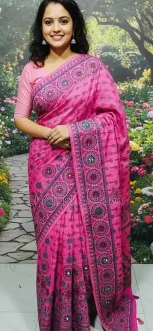 Premium Silk Boutique Skin Print Shari