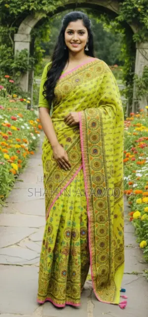 Premium Silk Boutique Skin Print Shari