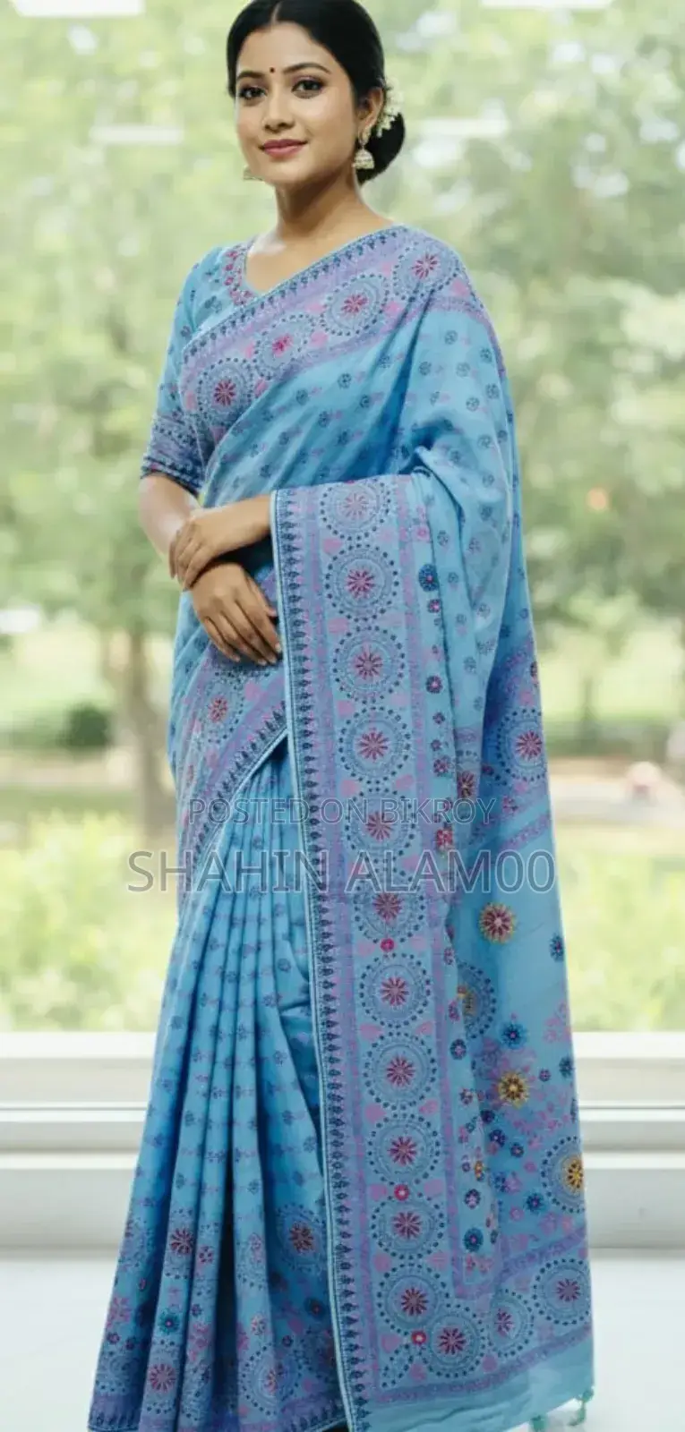 Premium Silk Boutique Skin Print Shari