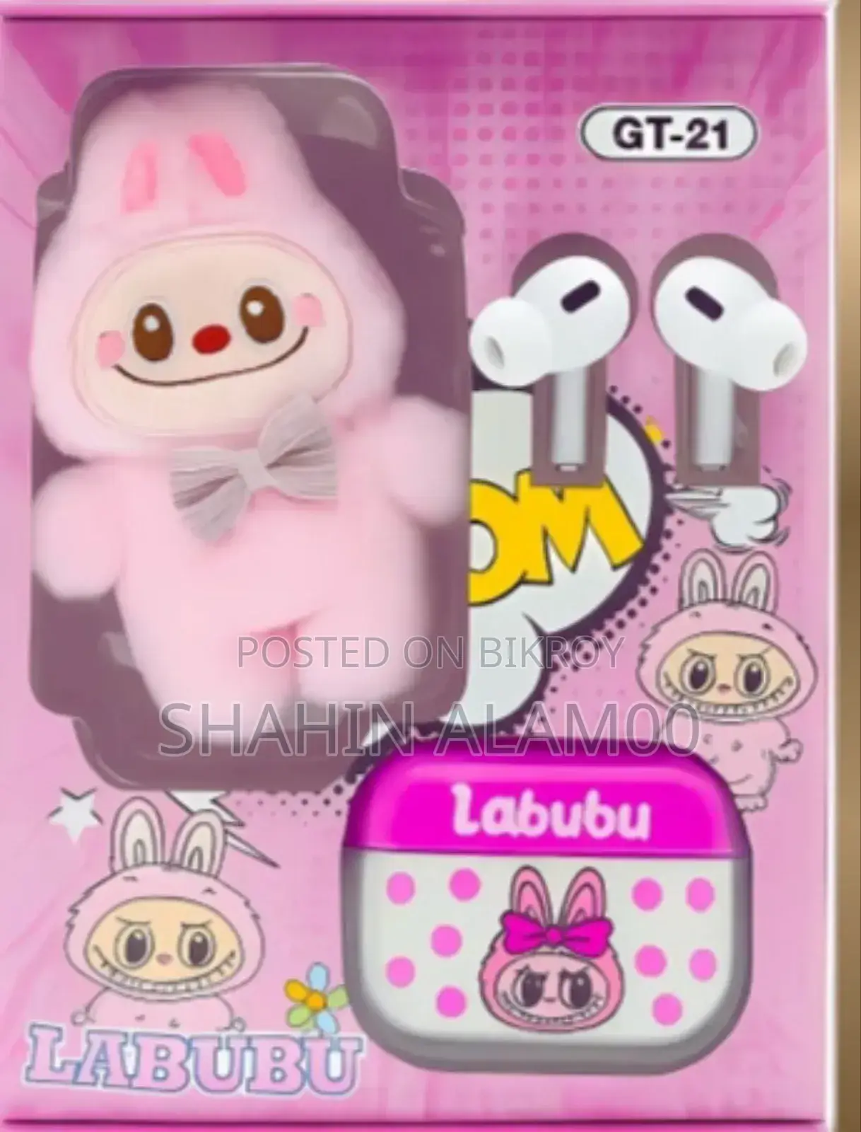 Labubu Wireless Earbuds With Cute