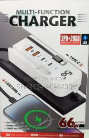 Product Title: Multi-Function Fast Charger 66w (2pd + 2usb)