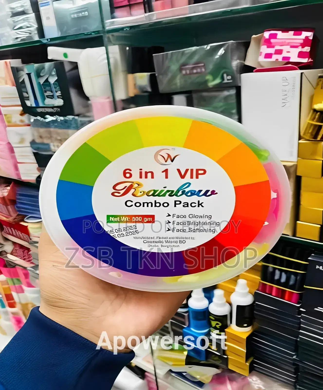 6 in 1 Vip Rainbow Combo Face Pack - 500 Gm Facial Makeup