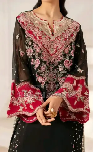 Georgette Embroidery Three Piece