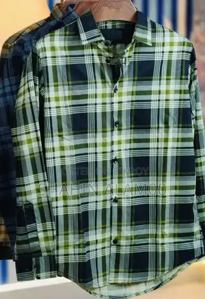 Pure Cotton Full Sleeve Check Print Shirt for Men's