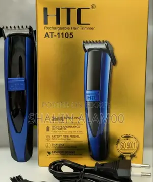 HTC AT-1105 Blue Cordless Beard Trimmer and Hair Clipper