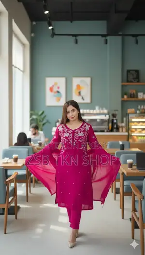 Rayon Cotton Dress Full Set Embroidery Update Collection