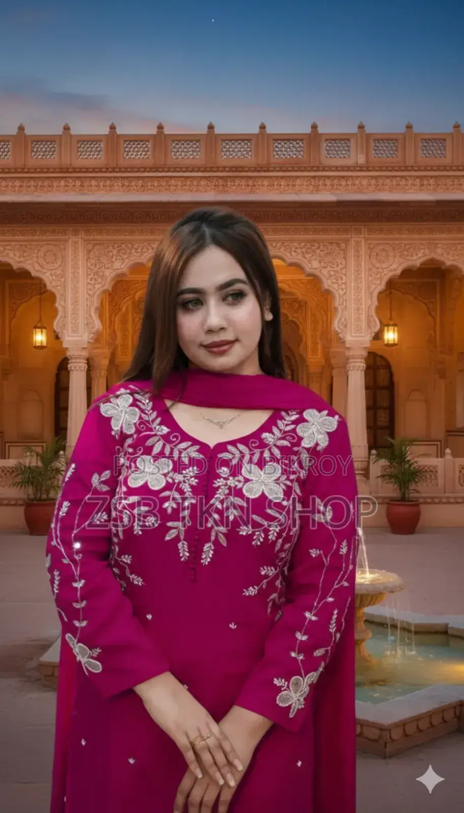 Rayon Cotton Dress Full Set Embroidery Update Collection