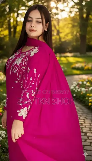 Rayon Cotton Dress Full Set Embroidery Update Collection