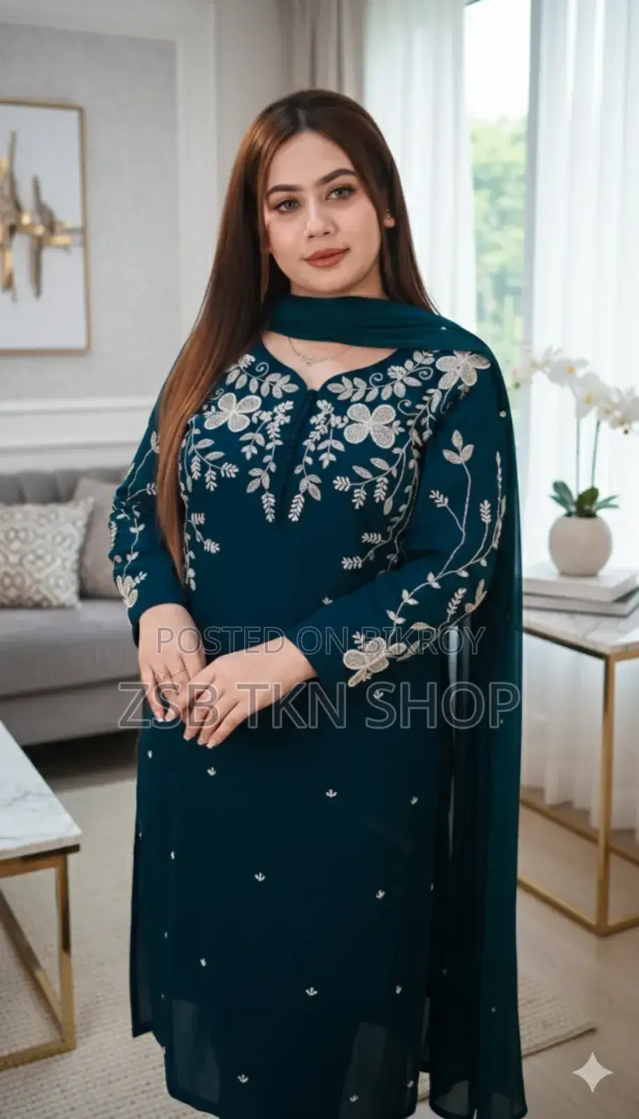 Rayon Cotton Dress Full Set Embroidery Update Collection