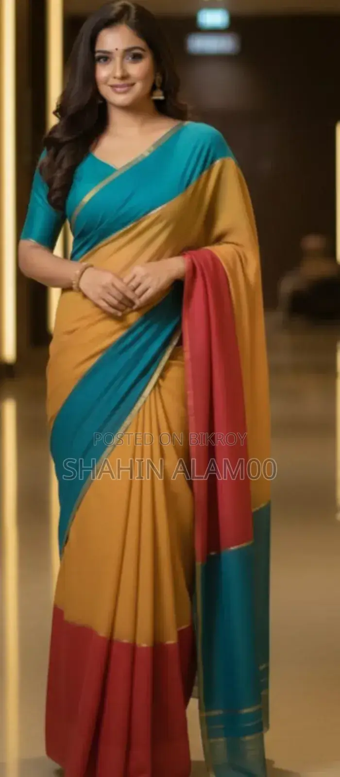 Half Silk Saree With Blouse Piece