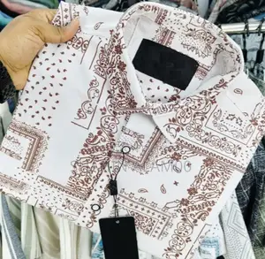 Luxury Popcorn Half Sleeve Print Shirt