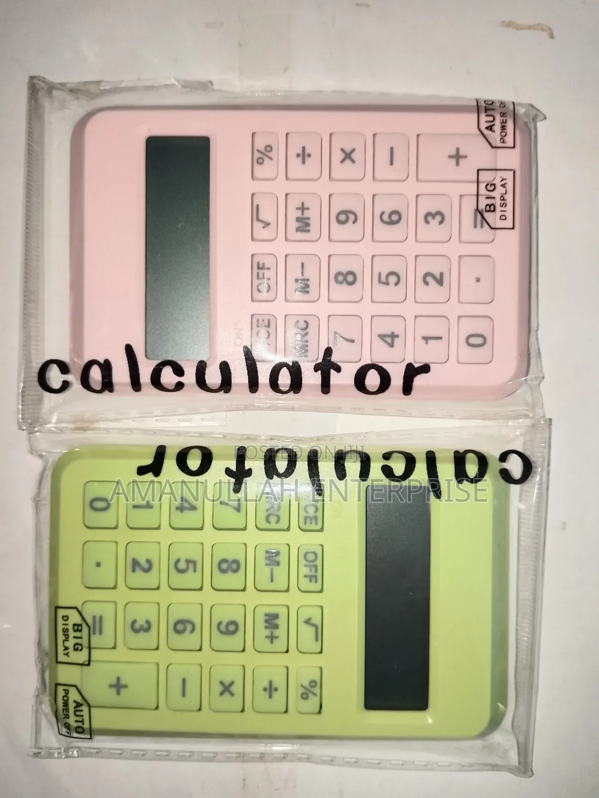 Calculater Mini Styles Size.