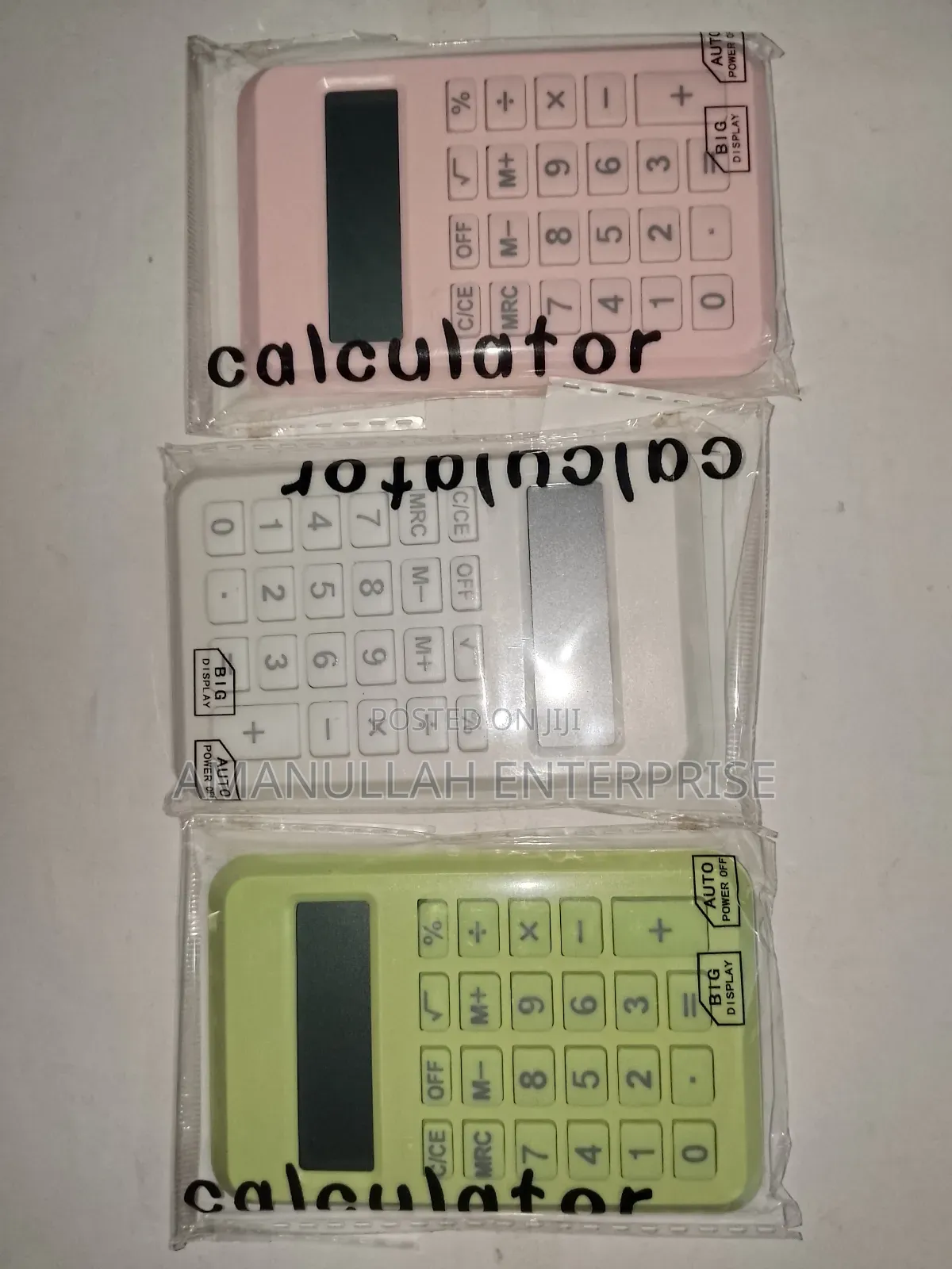 Calculater Mini Styles Size.