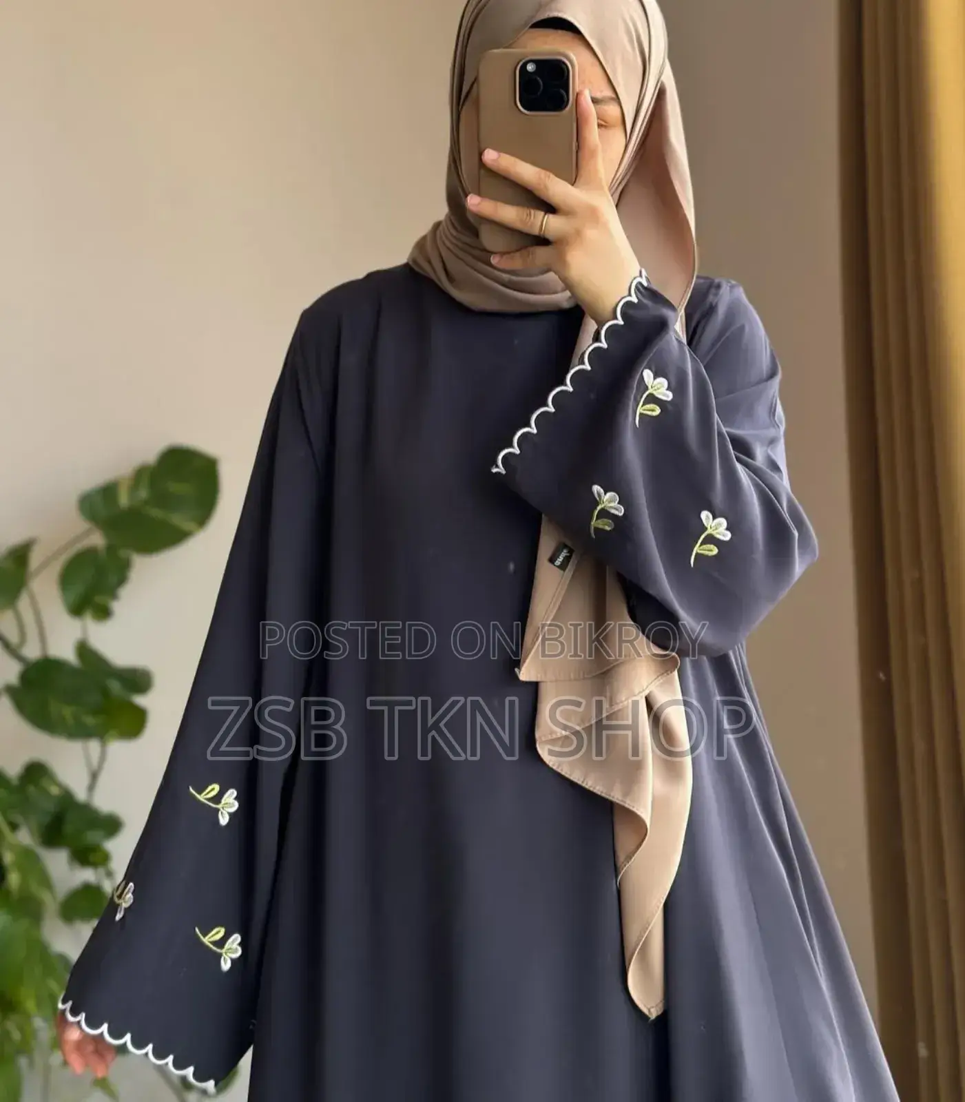 ​ Flora Embroidery Borkha(হিজাবসহ) High Quality