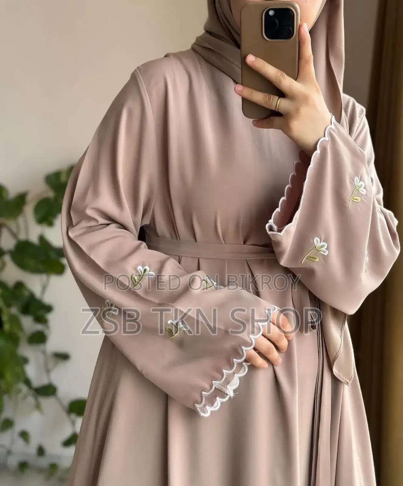 ​ Flora Embroidery Borkha(হিজাবসহ) High Quality