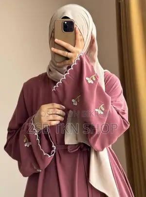 ​ Flora Embroidery Borkha(হিজাবসহ) High Quality