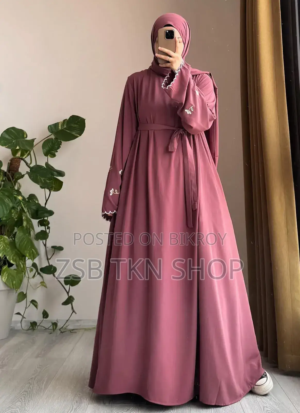 ​ Flora Embroidery Borkha(হিজাবসহ) High Quality