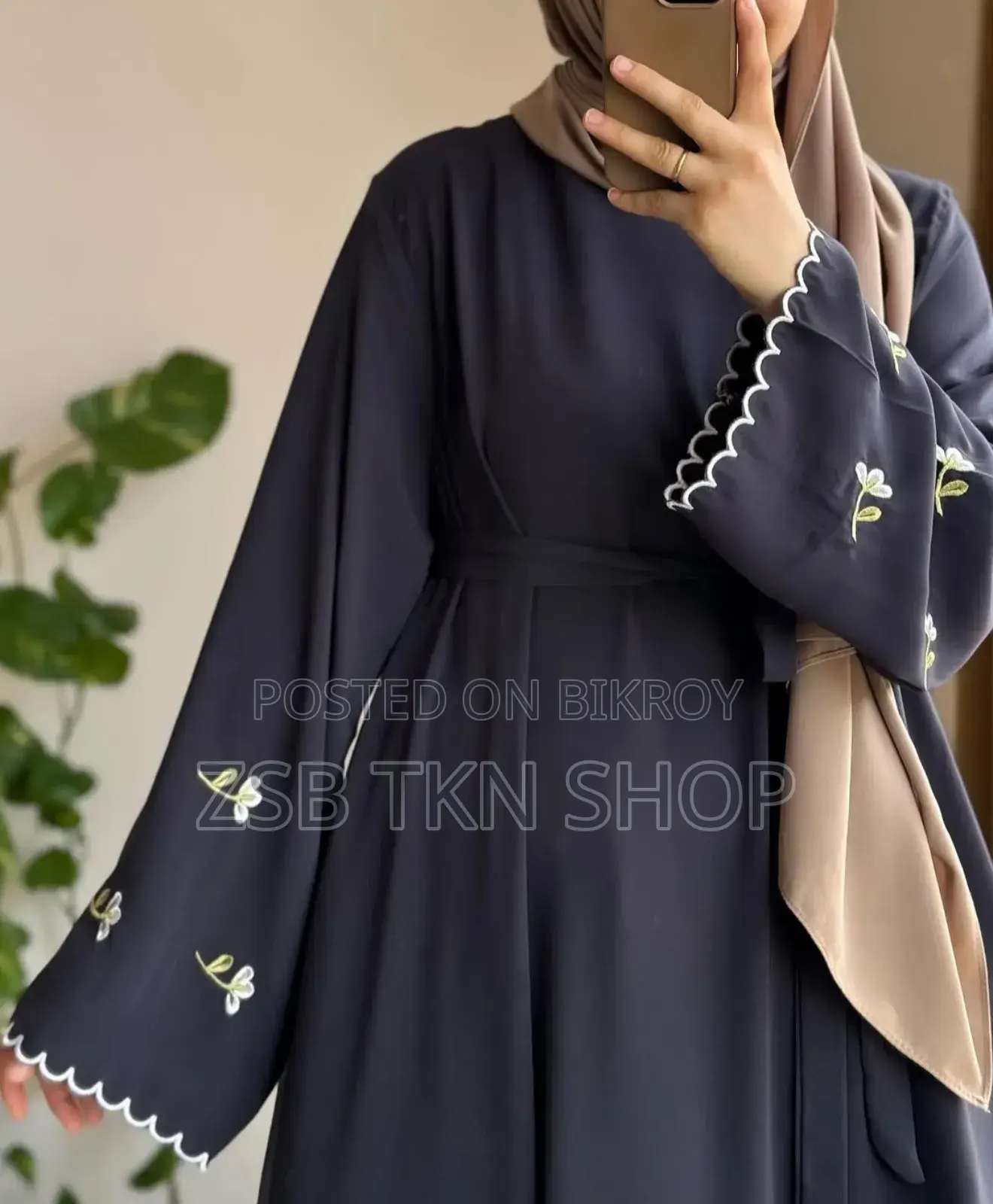 ​ Flora Embroidery Borkha(হিজাবসহ) High Quality