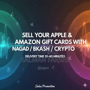 Sell Your Apple/Razer Gold Gift Card by Crypto/Nagad.
