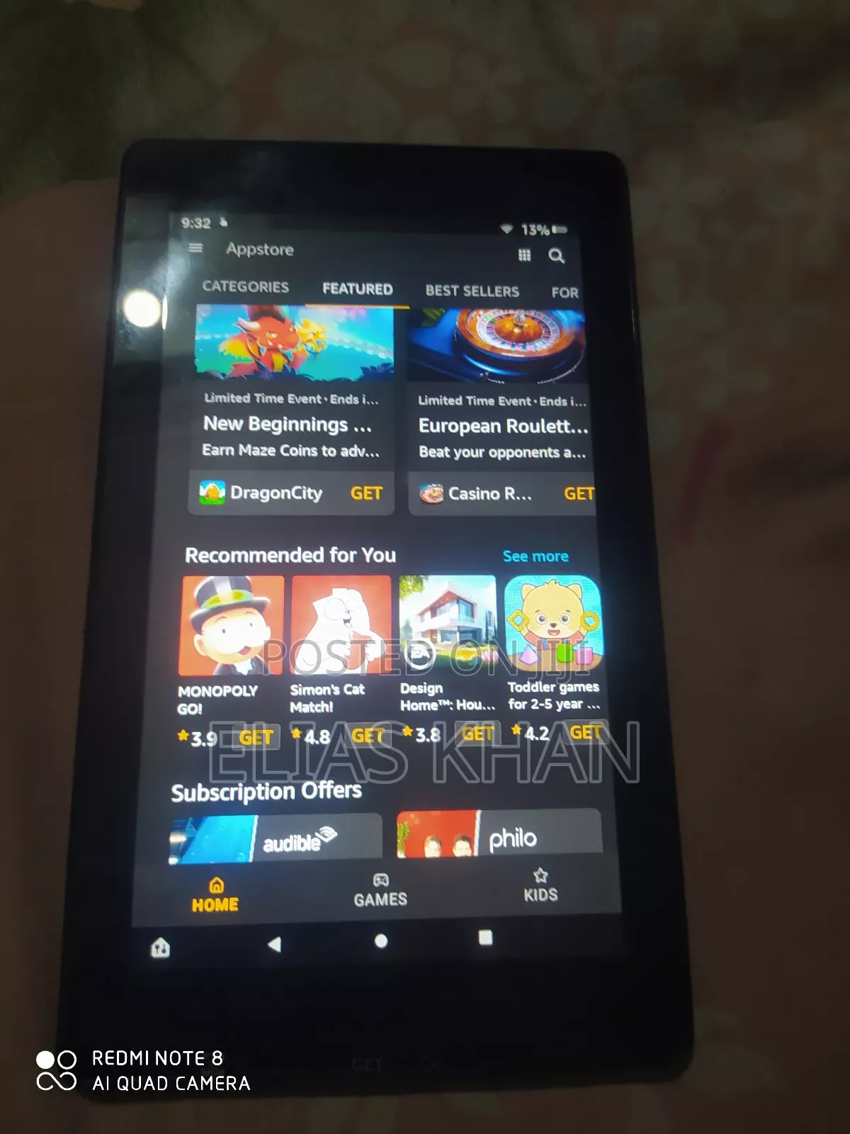 Amazon Fire HD 7 16 GB Black