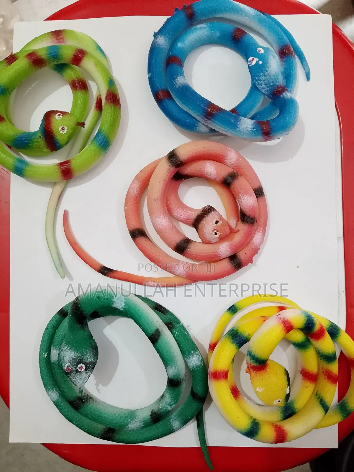 Realistic Rubber Snake Prank Party Photo Props Snakes Toy- 1 Piece