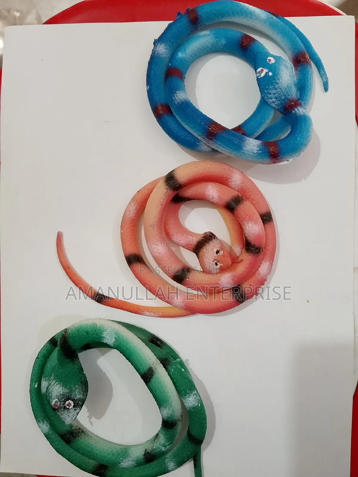 Realistic Rubber Snake Prank Party Photo Props Snakes Toy- 1 Piece
