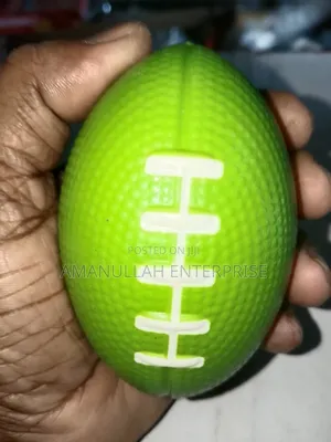 Hand Exercise Rugby Ball for Relief From Stress Soft Ball - Multicolor
