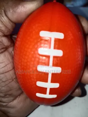 Hand Exercise Rugby Ball for Relief From Stress Soft Ball - Multicolor