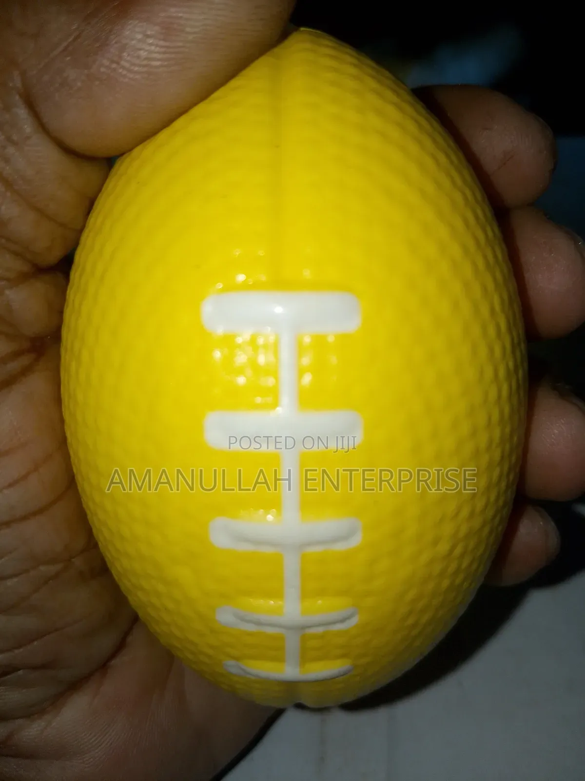 Hand Exercise Rugby Ball for Relief From Stress Soft Ball - Multicolor