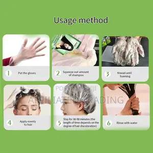 Hair Color Dye Shampoo Pure Style Plant Bubble Dyeing Hair Dye Shampoo