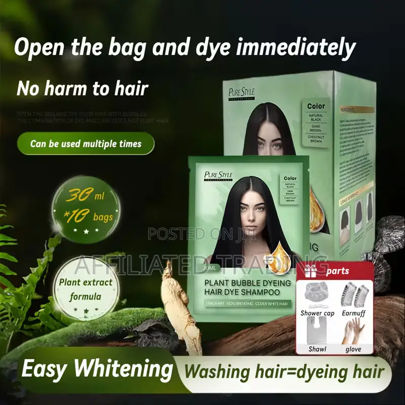 Hair Color Dye Shampoo Pure Style Plant Bubble Dyeing Hair Dye Shampoo