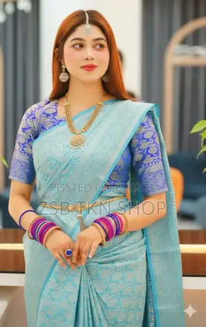 Silk Katan Saree With Blause PCS