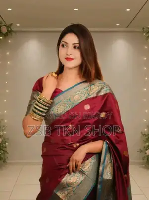 Katan Saree – with matching blouse piece