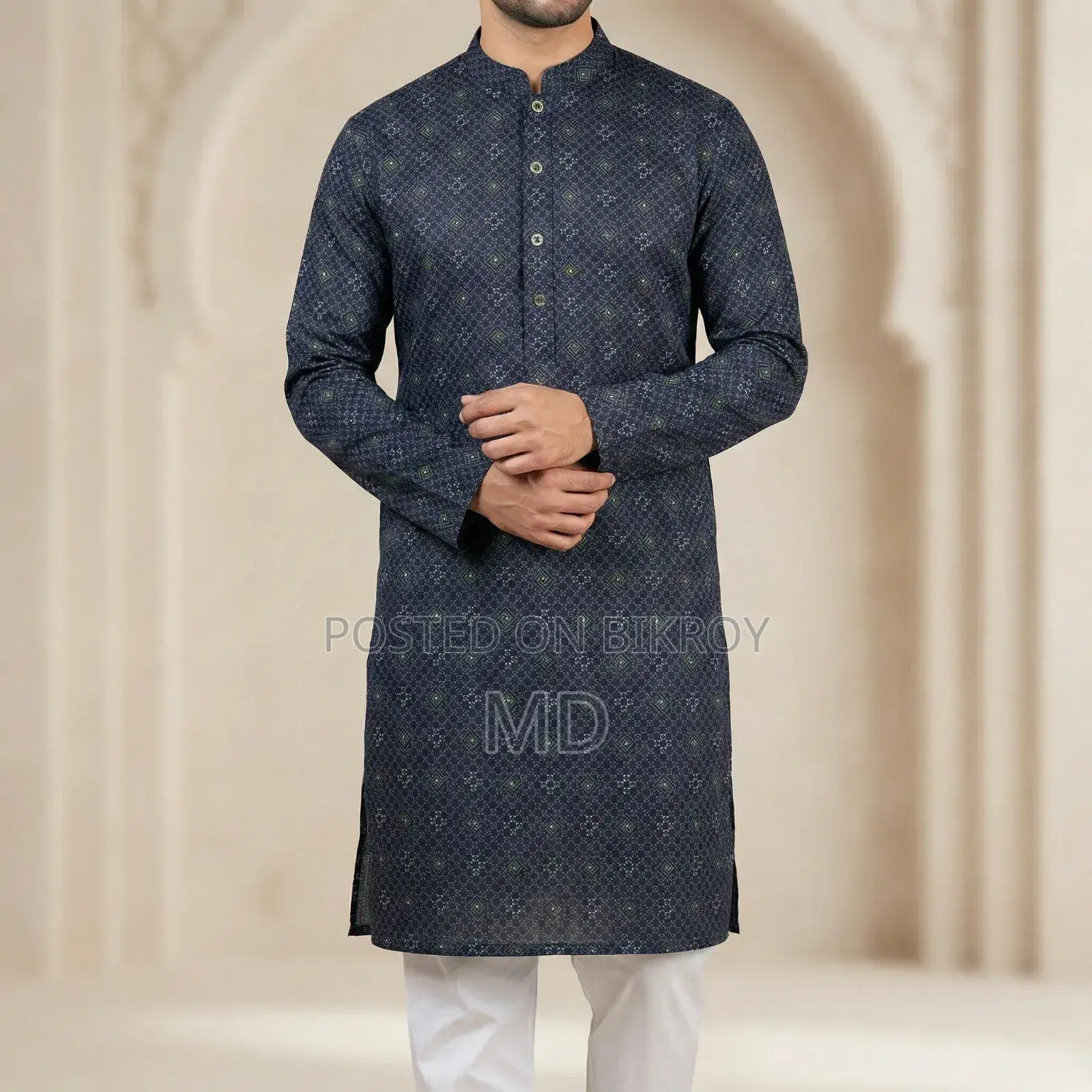 (12850) Men's Cotton Luxury Punjabi