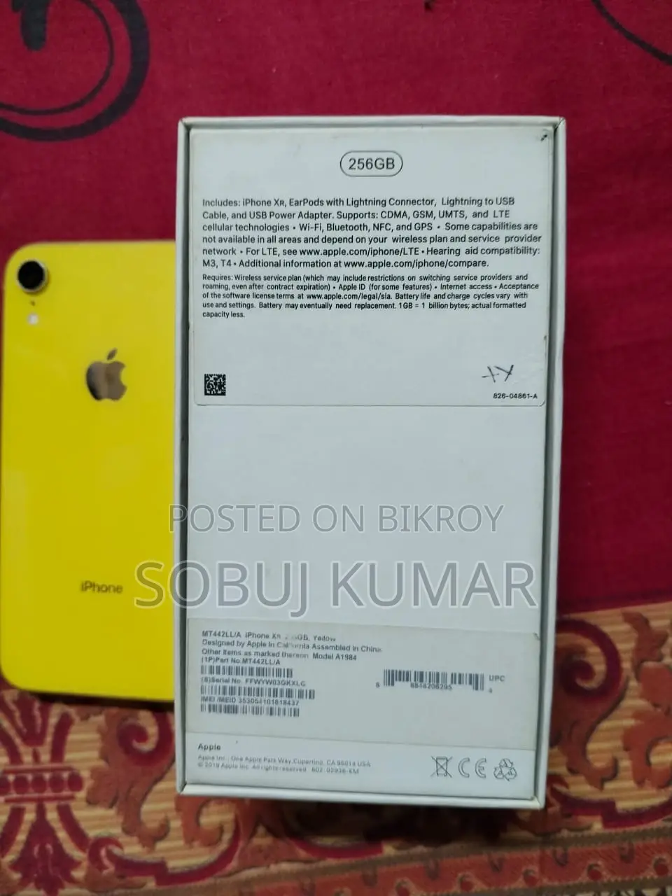 Apple iPhone XR 256 GB Yellow