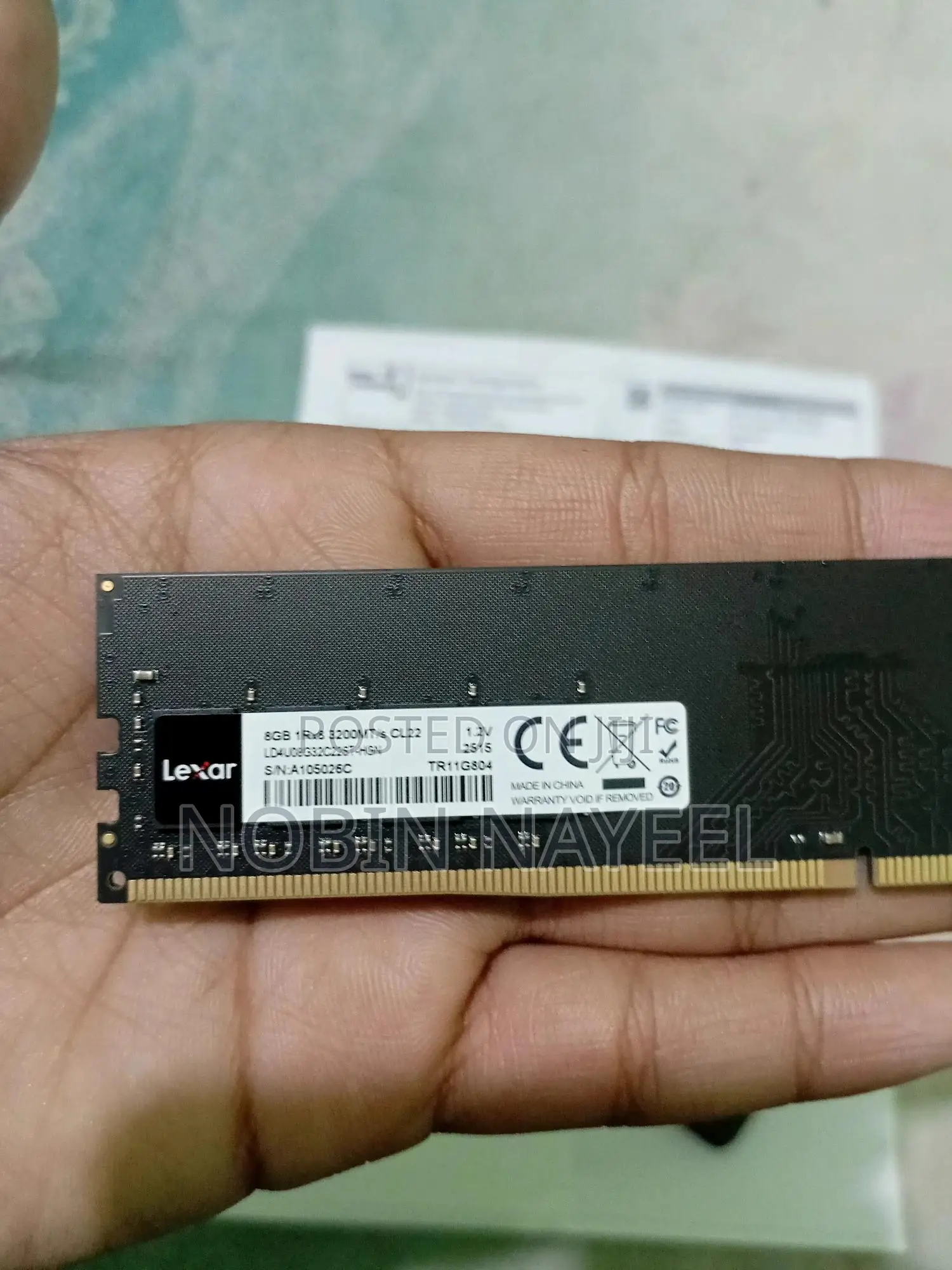 Lexar 8gb Ddr4 3200mhz Ram With 3 Years Official Warranty