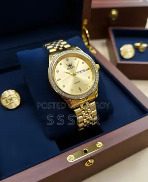 OLEVS Luxury Watch with Butterfly Lock
