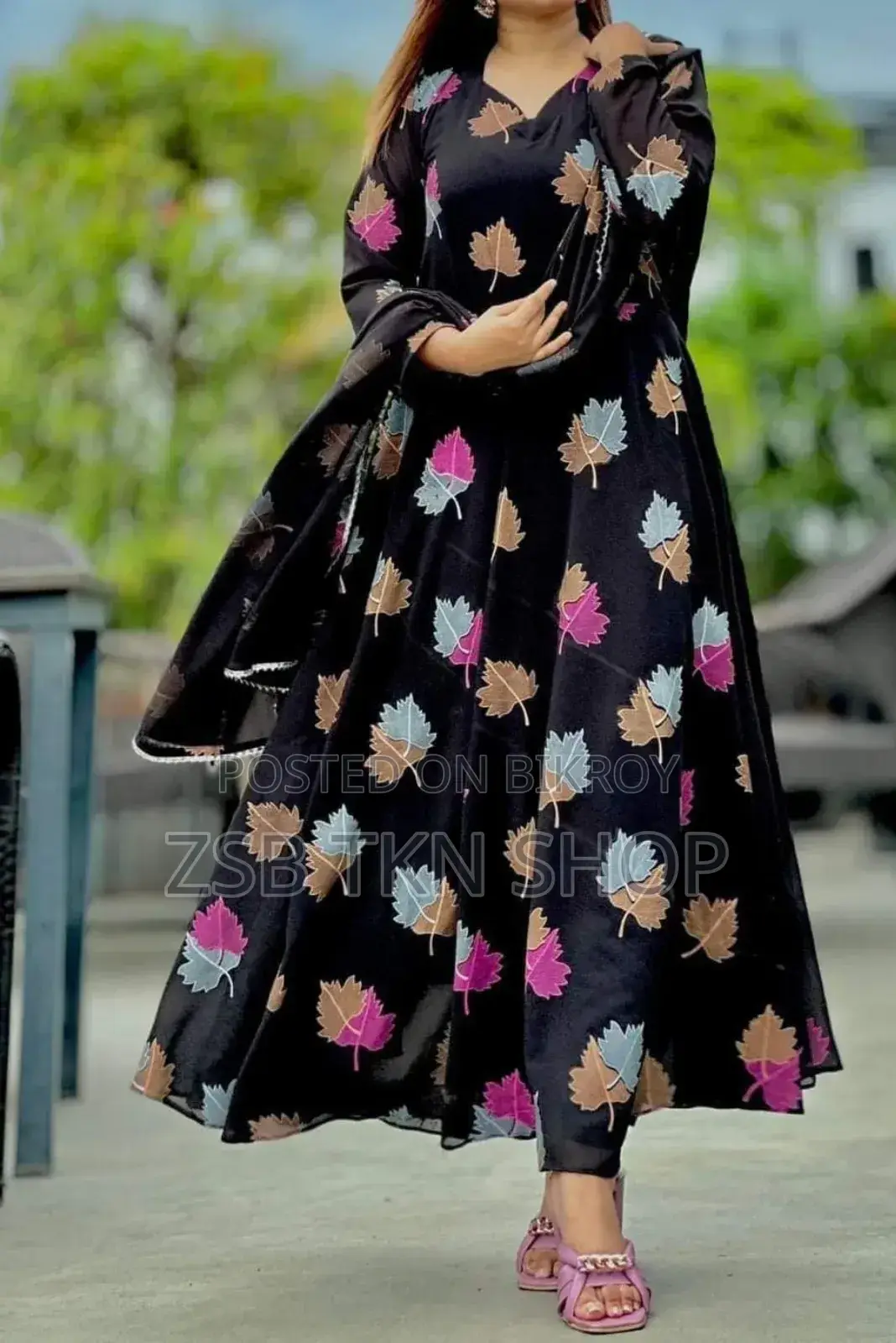 Black Gown Dress (3pis)