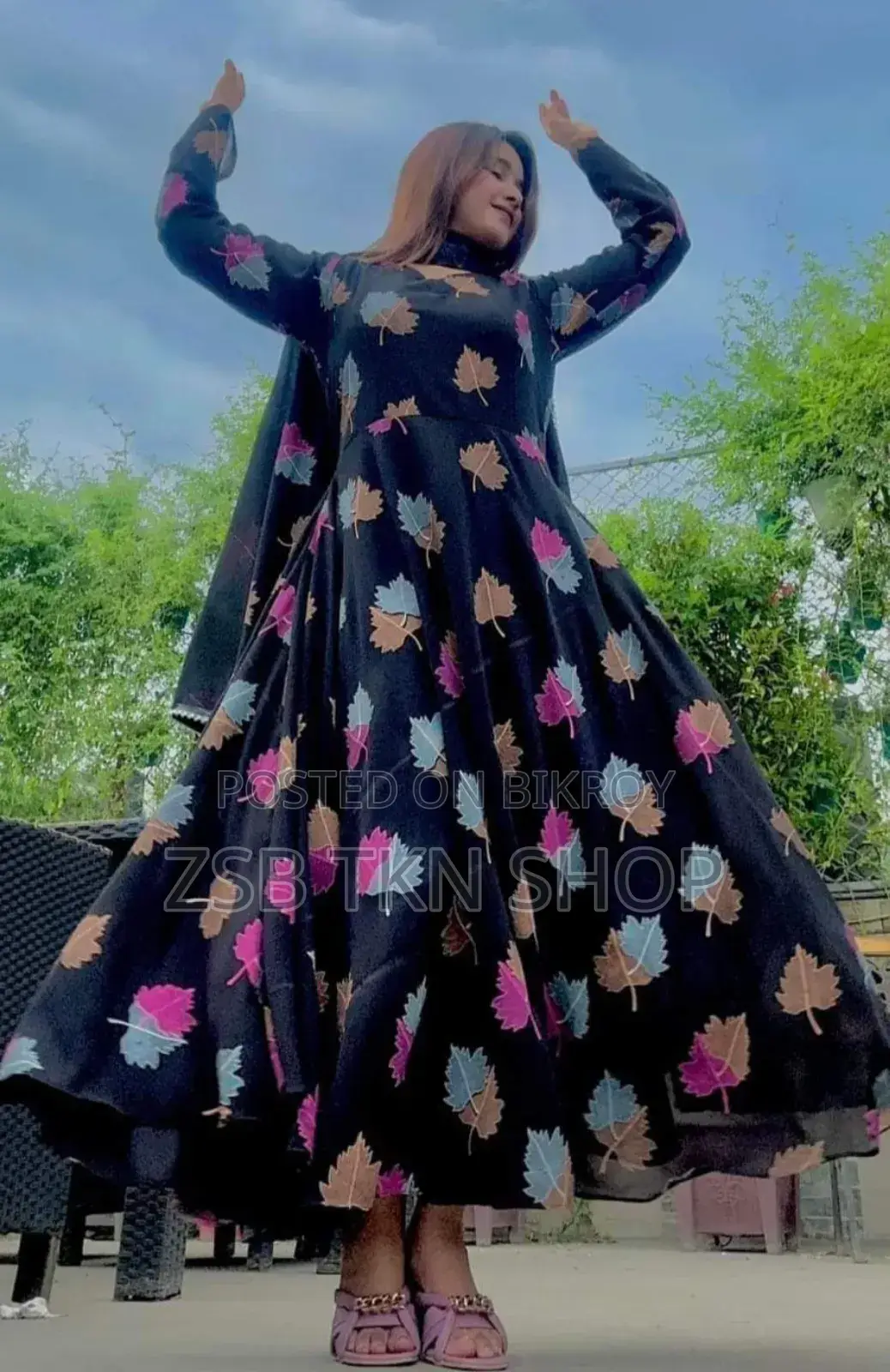 Black Gown Dress (3pis)