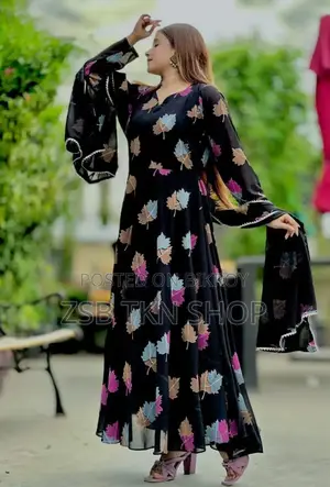 Black Gown Dress (3pis)