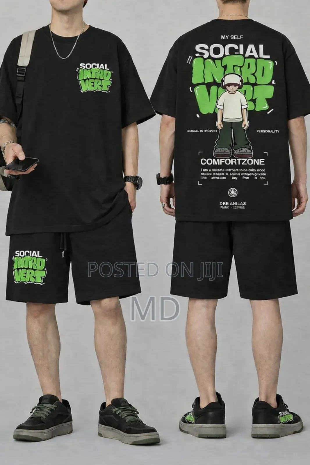 Premium Drop Shoulder T-Shirt Pant Combo