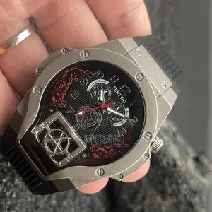 Cross-Border Men's Watch Live Selling Fashion Trend Silicone Quartz Watch