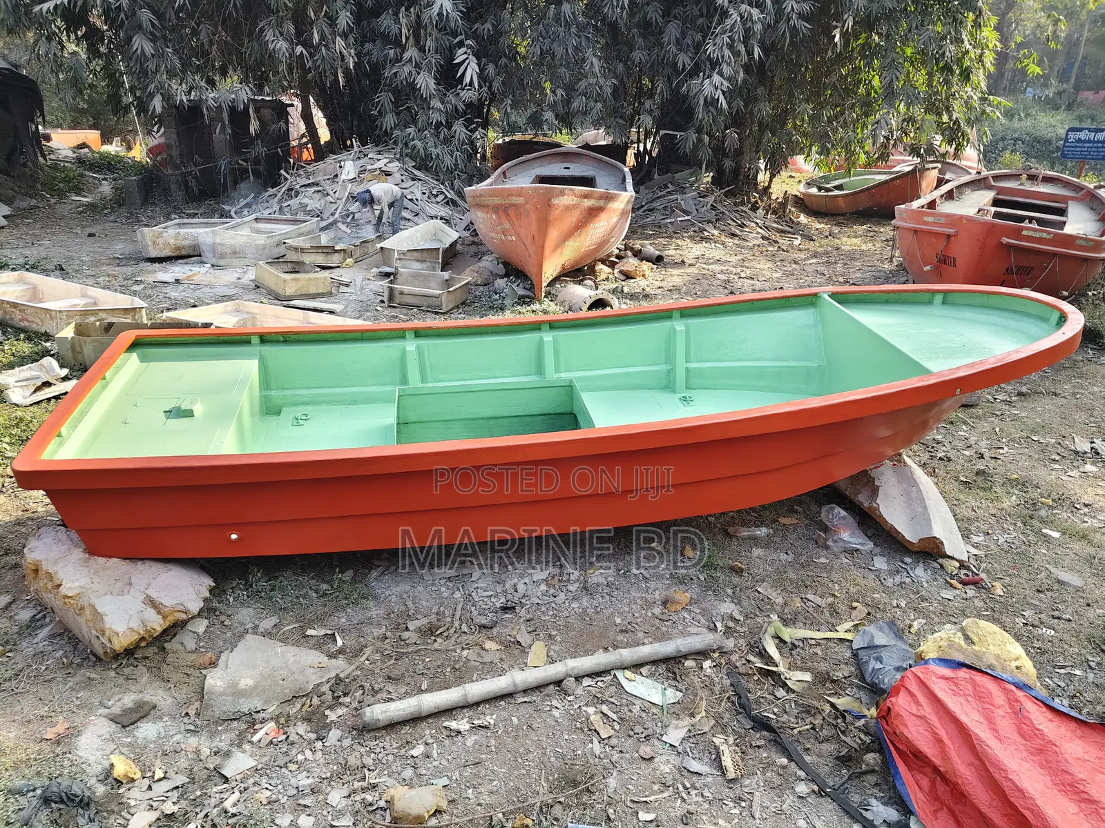 Medium Size Fiber or FRP Boat