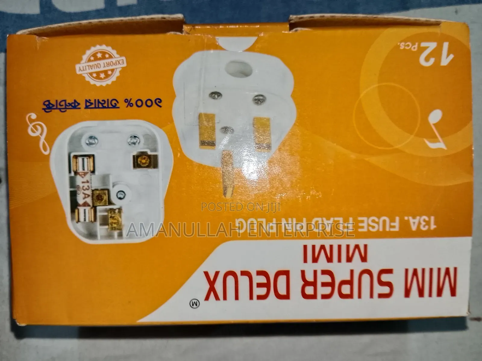 Rewireable 13a Uk 3-Pin Fused Electrical Plug Connector 12 PCS
