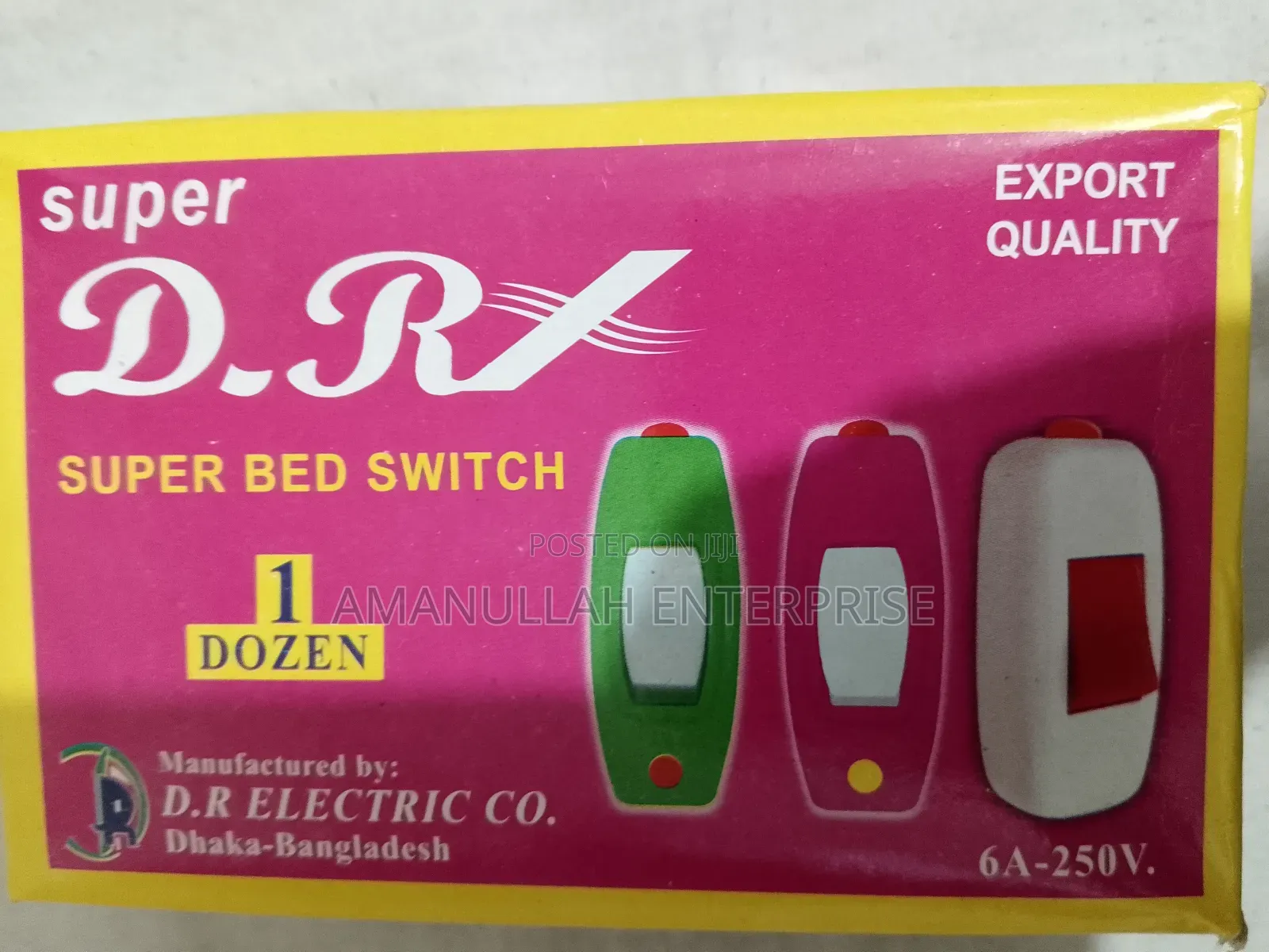 Electric Bed Control on Off Switch for Electric Device Like Fan 12 PCS