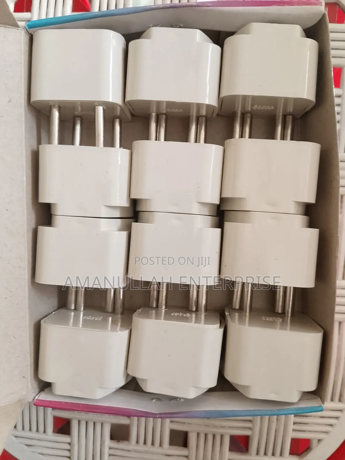 Universal Travel Plug Adapter Convert 2 Pin From 3 Pin Plug 12 PCS