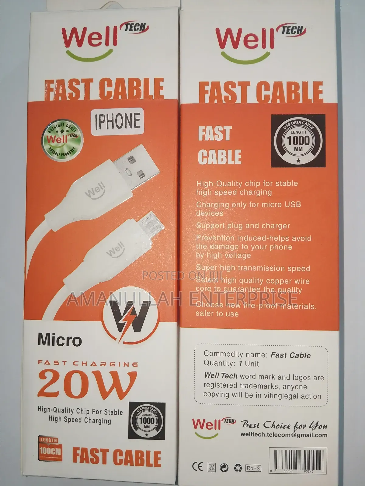 Apple Lightning to Usb Cable.
